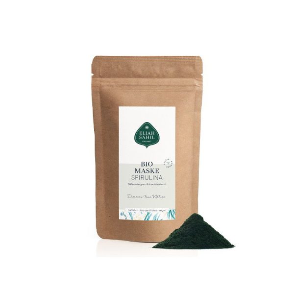 Maska organiczna ze Spiruliną, głęboko oczyszczająca, uzupełnienie, Zero Waste, 250 g, Eliah Sahil Maska organiczna ze Spiruliną, głęboko oczyszczająca, uzupełnienie, Zero Waste, 250 g, Eliah Sahil
