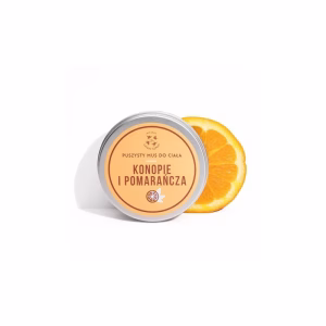 Mus do ciała Cztery Szpaki konopie pomarańcza 150ml z masłem shea i olejem kokosowym