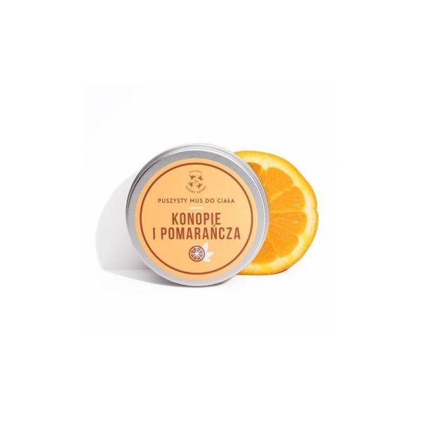 Mus do ciała, masło do ciała – Konopie i Pomarańcza, 150 ml, Cztery Szpaki