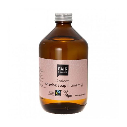 Mydło do golenia stref intymnych, z morelą, certyfikowane FAIRTRADE, ZERO WASTE, 500ml, Fair Squared