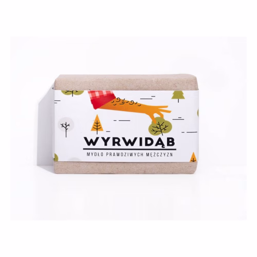 Mydło Wyrwidąb – naturalne mydło do ciała dla mężczyzn, 110 g, Cztery Szpaki Mydło Wyrwidąb Cztery Szpaki z maślem shea i kakao dla mężczyzn 110g