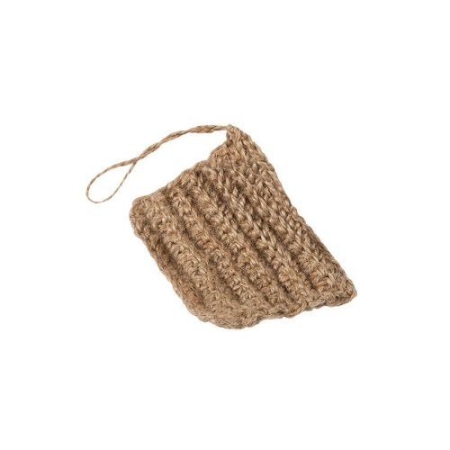Myjka wykonana w 100% z roślinnych włókien jutowych, JUTAmyjka, około 10x10cm, Klareko Myjka wykonana w 100% z roślinnych włókien jutowych, JUTAmyjka, około 10x10cm, Klareko