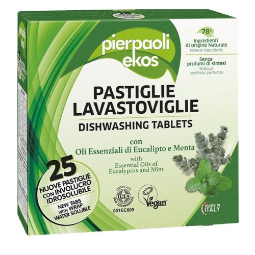 NAJLEPSZE! Ekologiczne tabletki do zmywarki 25 szt. Najskuteczniejsze! CERTYFIKOWANE, DLA WEGAN, Pierpaoli Ekos NAJLEPSZE! Ekologiczne tabletki do zmywarki 25 szt. Najskuteczniejsze! CERTYFIKOWANE, DLA WEGAN, Pierpaoli Ekos