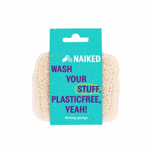 Naturalna gąbka roślinna do mycia naczyń, Luffa, NAIKED Naturalna gąbka roślinna Luffa NAIKED do mycia naczyń