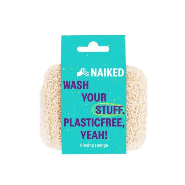 Naturalna gąbka roślinna do mycia naczyń, Luffa, NAIKED