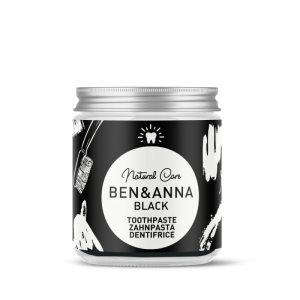 Naturalna, wybielająca pasta do zębów z aktywnym węglem, BLACK, ZERO WASTE, 100 ml, BEN&ANNA