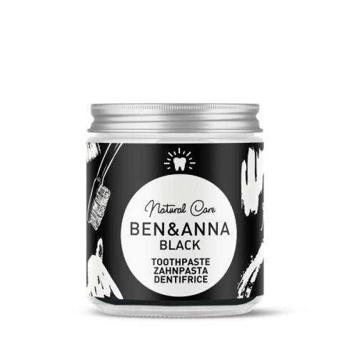 Naturalna, wybielająca pasta do zębów z aktywnym węglem, BLACK, ZERO WASTE, 100 ml, BEN&ANNA Naturalna, wybielająca pasta do zębów z aktywnym węglem, BLACK, ZERO WASTE, 100 ml, BEN&ANNA