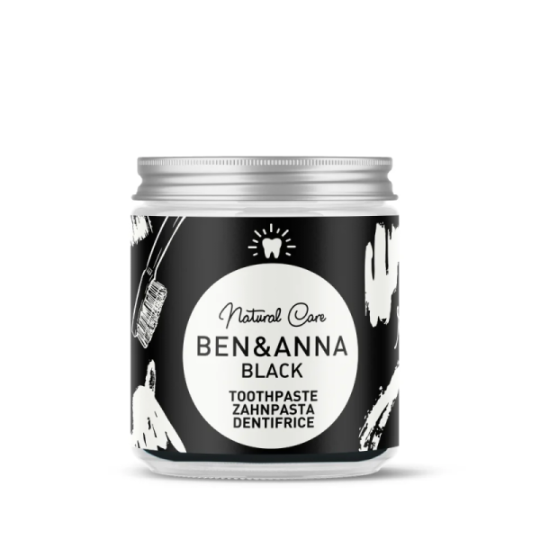 Naturalna, wybielająca pasta do zębów z aktywnym węglem, BLACK, ZERO WASTE, 100 ml, BEN&ANNA Naturalna, wybielająca pasta do zębów z aktywnym węglem, BLACK, ZERO WASTE, 100 ml, BEN&ANNA
