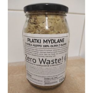 Naturalne płatki mydlane z mydła Aleppo, 100% oliwa z oliwek, OPAKOWANIE Z ODZYSKU, 0,25 kg, Najel