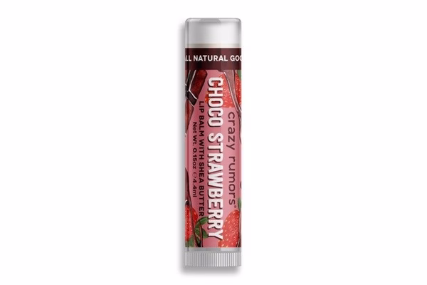 Balsam do ust Crazy Rumors Choco Strawberry z masłem shea i olejkiem jojoba (2)