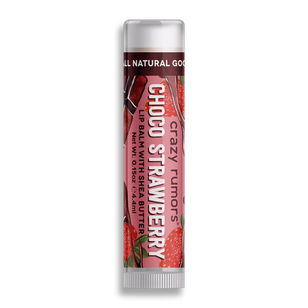 Balsam do ust Crazy Rumors Choco Strawberry z masłem shea i olejkiem jojoba (3)