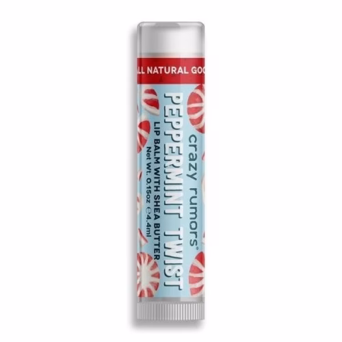 Balsam do ust Crazy Rumors Peppermint Twist z masłem shea i olejkiem jojoba