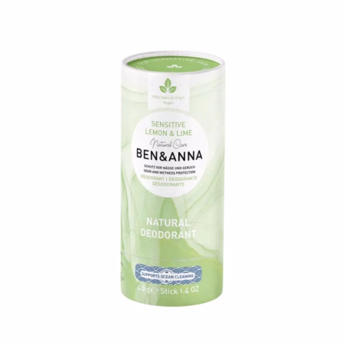 Dezodorant BEN&ANNA bez sody z masłem shea i olejem kokosowym LEMON & LIME do skóry wrażliwej 40g