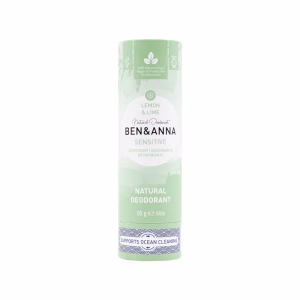 Dezodorant naturalny Ben&Anna Lemon & Lime do skóry wrażliwej 60g sztyft kartonowy