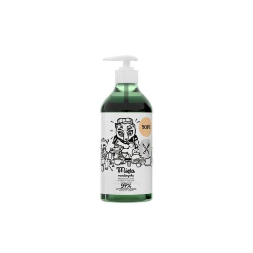Naturalny płyn do mycia naczyń, mięta i mandarynka, odświeża i koi skórę dłoni, 750 ml, Yope Naturalny płyn do mycia naczyń, mięta i mandarynka, odświeża i koi skórę dłoni, 750 ml, Yope