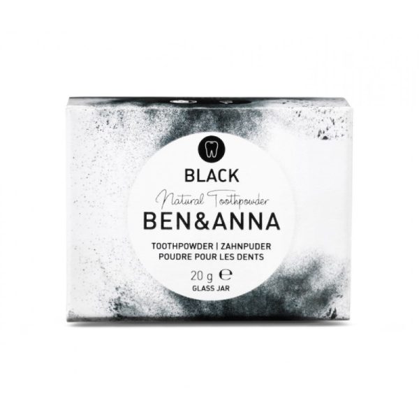 Naturalny, wybielający proszek do zębów z aktywnym węglem, ZERO WASTE, 15 g, BEN&ANNA