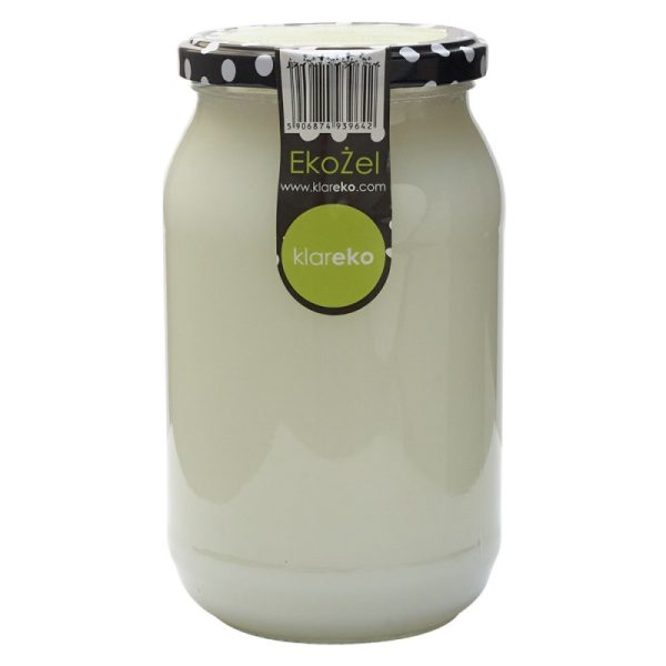 Niezawodny EkoŻel do WC, pisuarów, bidetów, pomarańcza, lawenda, słoik, 900 ml, Klareko