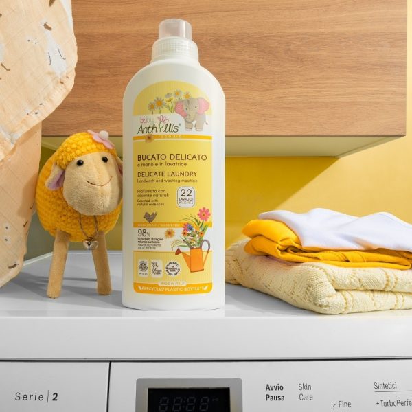NOWY naturalny płyn do prania ubranek dziecięcych, do prania ręcznego i w pralce, Certyfikowany, 1l, Baby Anthyllis