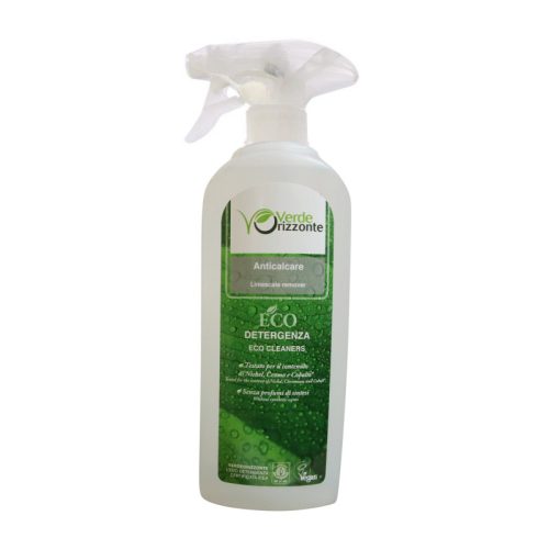Odkamieniacz do armatury łazienkowej oraz powierzchni ze stali nierdzewnej, Cert. ICEA, Vegan, 500 ml, Verde Orizzonte Odkamieniacz do armatury łazienkowej oraz powierzchni ze stali nierdzewnej, Cert. ICEA, Vegan, 500 ml, Verde Orizzonte