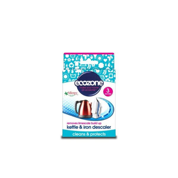 Odkamieniacz do czajników i żelazek, 3x20 g, Ecozone Odkamieniacz do czajników i żelazek, 3x20 g, Ecozone