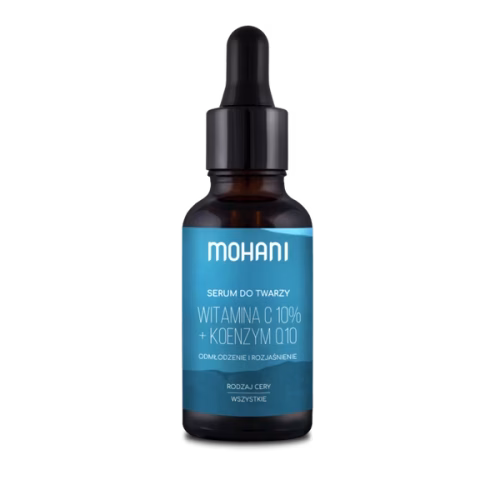 Serum do twarzy Mohani z witaminą C 10% i koenzymem Q10 odmładzające