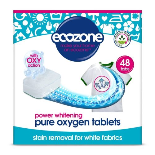 Odplamiacz do białego Pure Oxygen, 48 tabletek, Ecozone (OXYTW48) Odplamiacz do białego Pure Oxygen, 48 tabletek, Ecozone (OXYTW48)