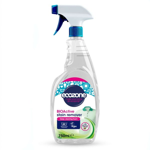 Odplamiacz do tkanin, BIOActive, piana do głębokiego czyszczenia, wegański, Allergy UK, 750ml, Ecozone