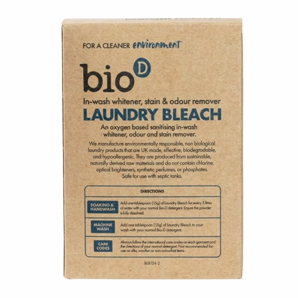 Odplamiacz ekologiczny Bio-D LAUNDRY BLEACH 400g do skóry wrażliwej (2)