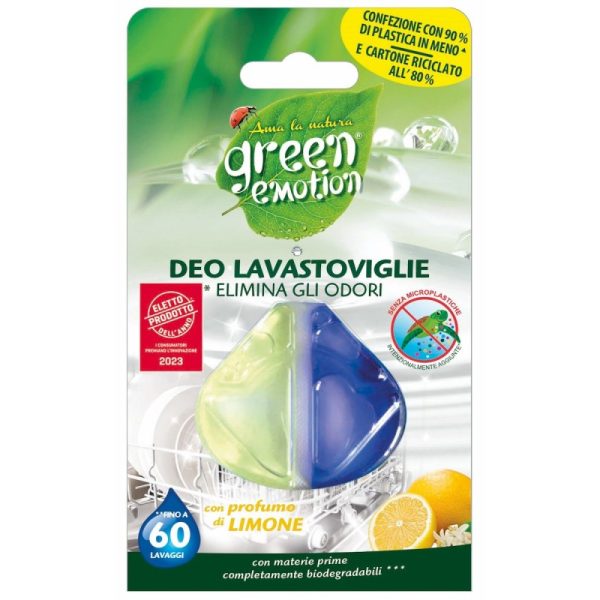 Odświeżacz do zmywarek, CYTRYNA, 60 cykli zmywania, ekologiczny, 4ml, Green Emotion Odświeżacz do zmywarek, CYTRYNA, 60 cykli zmywania, ekologiczny, 4ml, Green Emotion