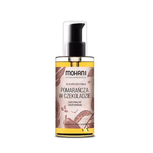 Odżywczy olejek do ciała Mohani pomarańcza w czekoladzie 150ml ze słodkich migdałów