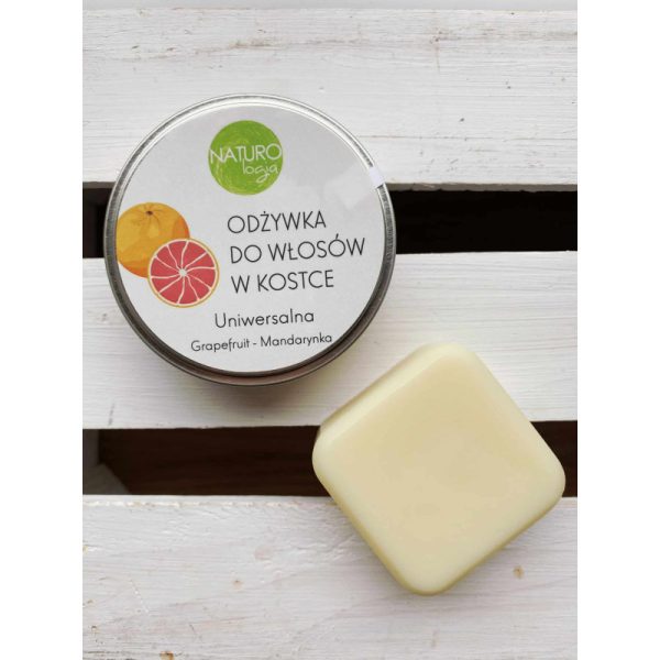 Odżywka w kostce uniwersalna, Grapefruit i mandarynka, W PUSZCE, 58 g, Naturologia