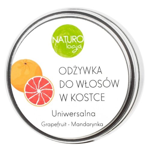 Odżywka w kostce uniwersalna, Grapefruit i mandarynka, W PUSZCE, 58 g, Naturologia Odżywka w kostce uniwersalna, Grapefruit i mandarynka, W PUSZCE, 58 g, Naturologia
