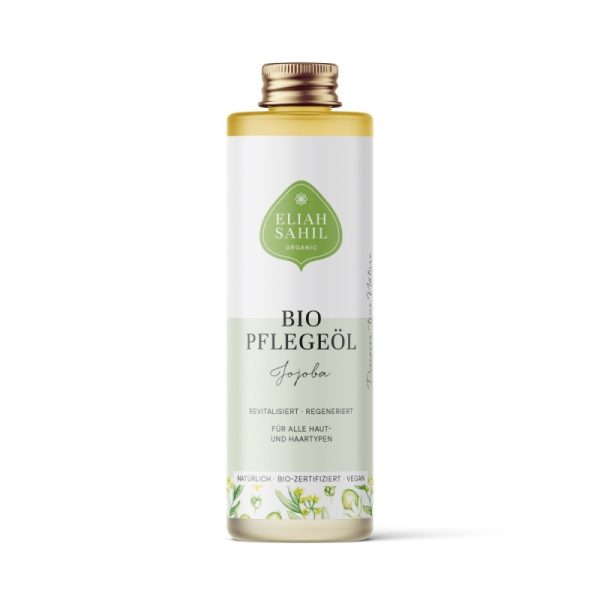 Organiczny olejek Jojoba rewitalizujący, do skóry i włosów, Zero Waste, 100 ml, Eliah Sahil Organiczny olejek Jojoba rewitalizujący, do skóry i włosów, Zero Waste, 100 ml, Eliah Sahil