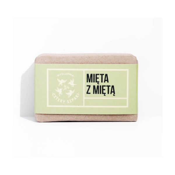 Orzeźwiające i energetyzujące mydło Mięta z Miętą, 110 g, Cztery Szpaki