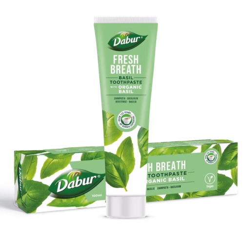 Pasta do zębów Dabur z organiczną bazylią