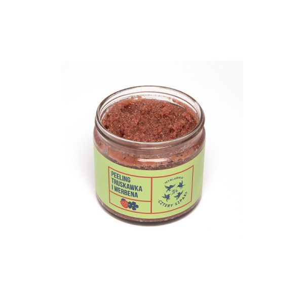 Peeling truskawka i werbena, 250 ml, Cztery Szpaki