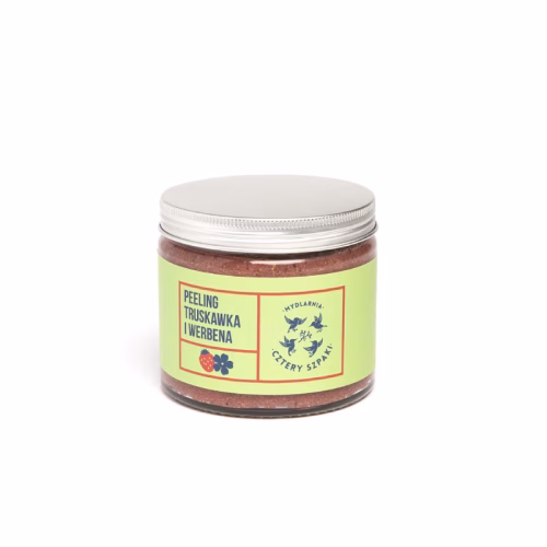 Peeling do ciała Cztery Szpaki truskawka i werbena 250ml
