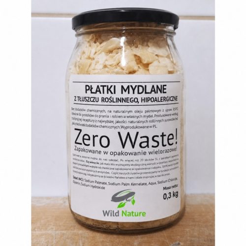 Płatki mydlane, OPAKOWANIE Z ODZYSKU, 0,3 kg, Wild Nature Płatki mydlane, OPAKOWANIE Z ODZYSKU, 0,3 kg, Wild Nature