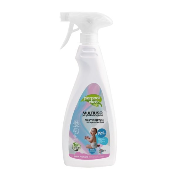 Płyn do czyszczenia zabawek i powierzchni, z którymi ma kontakt dziecko, bezzapachowy, 500 ml, Pierpaoli Ekos Baby