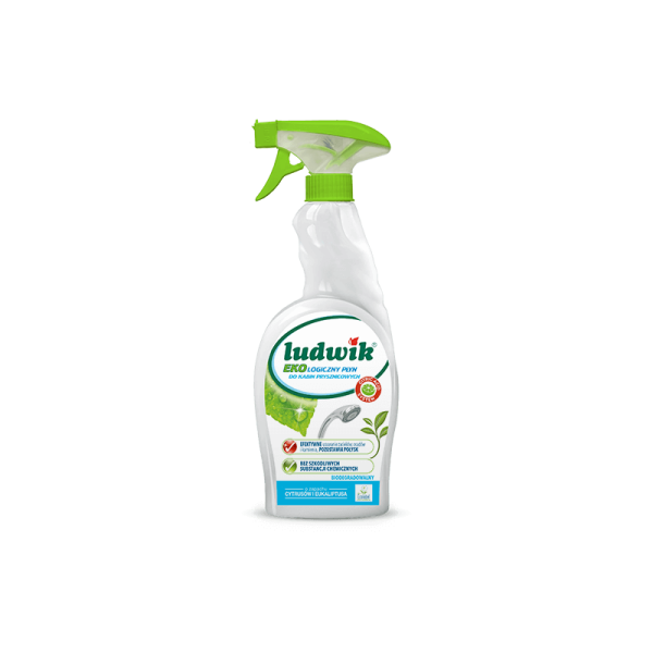 Płyn do mycia kabin prysznicowych i innych powierzchni w łazience, 750 ml, Ludwik Ekologiczny