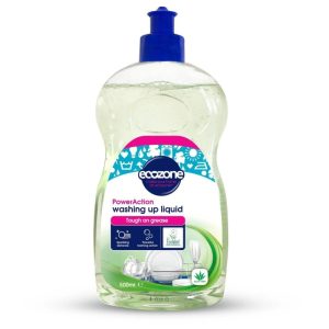 Płyn do mycia naczyń, BIOActive, bezlitosny dla tłuszczu, wegański, Allergy UK, 500ml, Ecozone