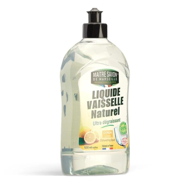 Płyn do mycia naczyń CYTRYNA, ECOCERT, 500 ml, Maitre Savon de Marseille