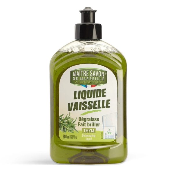 Płyn do mycia naczyń TYMIANEK, Ecolabel, 500 ml, Maitre Savon de Marseille