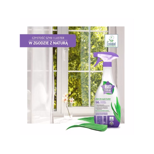 Płyn do mycia szyb i luster, 700 ml, BIOstar Płyn do mycia szyb BIOstar z ekstraktem z aloesu 700ml