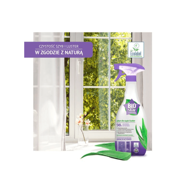Płyn do mycia szyb i luster, 700 ml, BIOstar (zdjęcie 2) Płyn do mycia szyb i luster, 700 ml, BIOstar