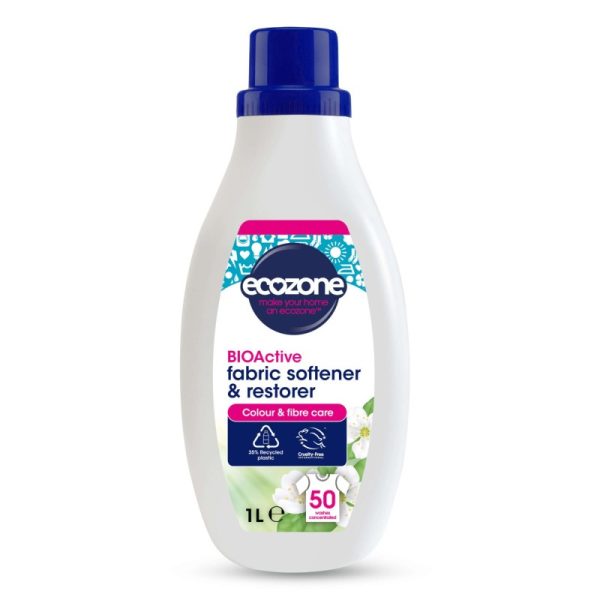 Płyn do płukania tkanin, BIOActive, odświeża kolory i ułatwia prasowanie, wegański, Allergy UK, 1l, Ecozone Płyn do płukania tkanin, BIOActive, odświeża kolory i ułatwia prasowanie, wegański, Allergy UK, 1l, Ecozone