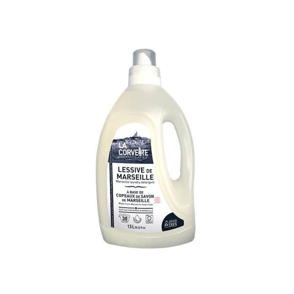 Płyn do prania na bazie płatków mydła marsylskiego, ECOCERT, 1,5l, La Corvette