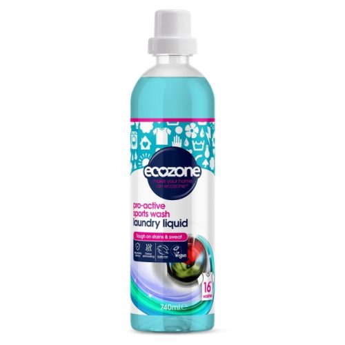 Płyn do prania sportowych ubrań, usuwa brud i brzydki zapach, 740ml, Ecozone
