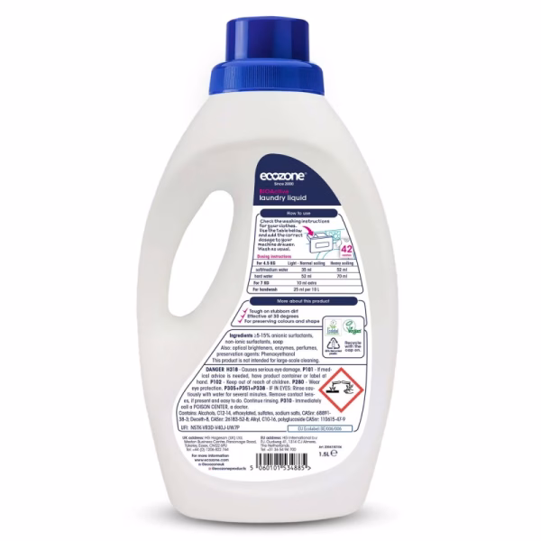 Płyn do prania Ecozone BIOActive ultraskuteczny wegański 1,5l (2)