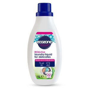 Płyn do prania tkanin delikatnych, BIOActive, najwyższa pielęgnacja, wegański, Allergy UK, 1l, Ecozone